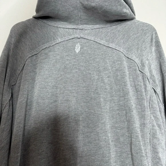 Free People Gray Hoodie Sweatshirt - Picture 6 of 8